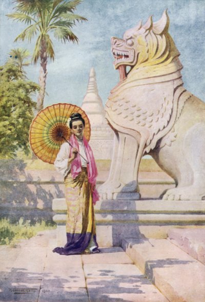 ビルマ、美女と野獣 作： Robert George Talbot Kelly